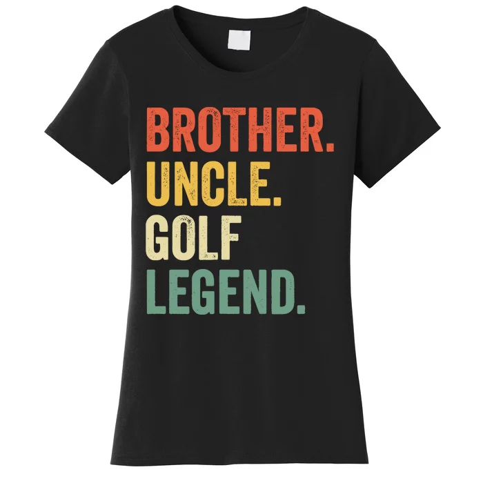 Funny Golfer Brother Uncle Golf Legend Golfing Vintage Women's T-Shirt