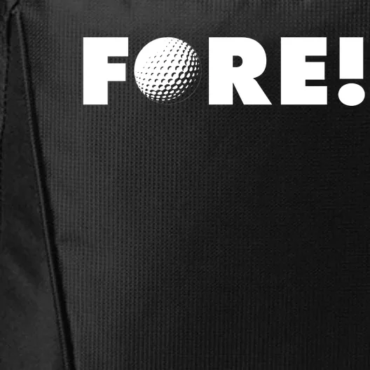 Fore Golf Ball Golf Lover City Backpack