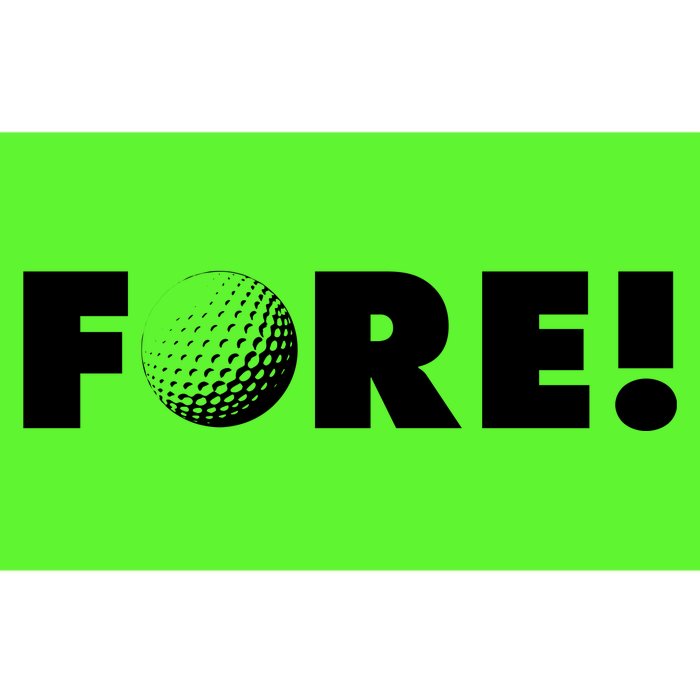 Fore Golf Ball Golf Lover Bumper Sticker