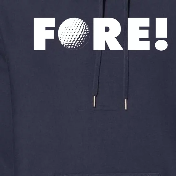 Fore Golf Ball Golf Lover Premium Hoodie