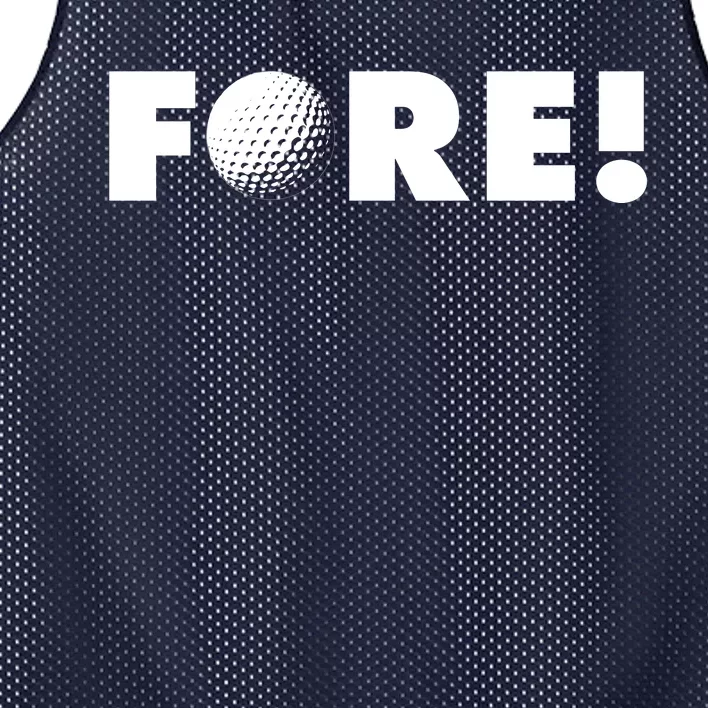 Fore Golf Ball Golf Lover Mesh Reversible Basketball Jersey Tank