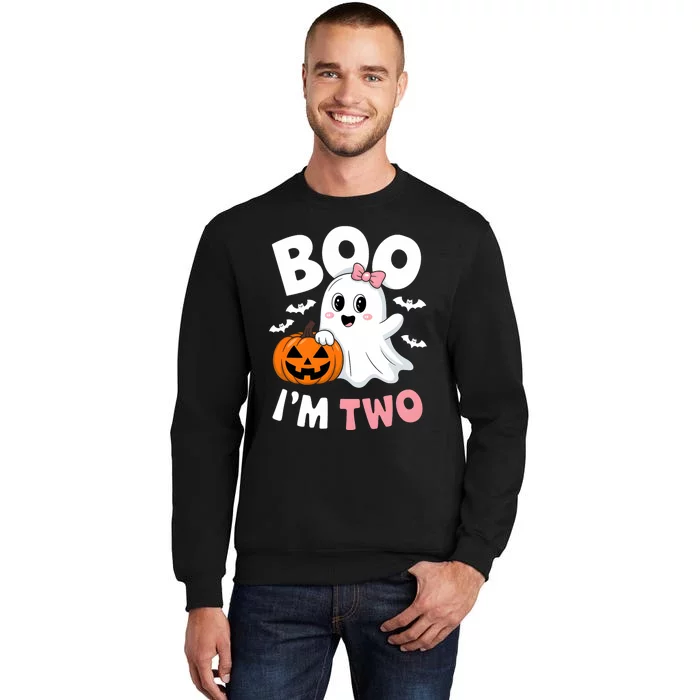 Funny Ghost Boo Im Two Years 2nd Birthday Halloween Sweatshirt