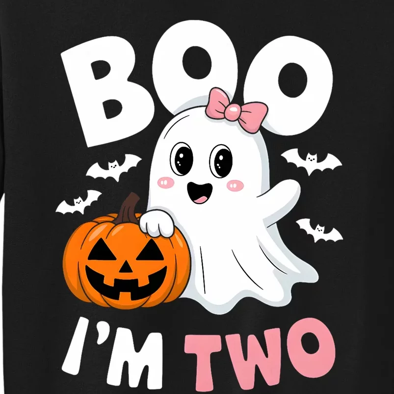 Funny Ghost Boo Im Two Years 2nd Birthday Halloween Sweatshirt