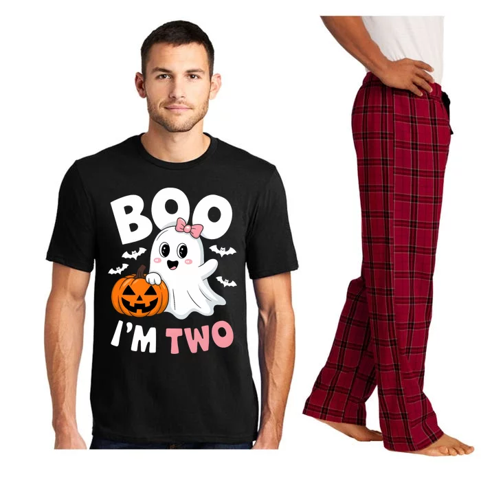 Funny Ghost Boo Im Two Years 2nd Birthday Halloween Pajama Set