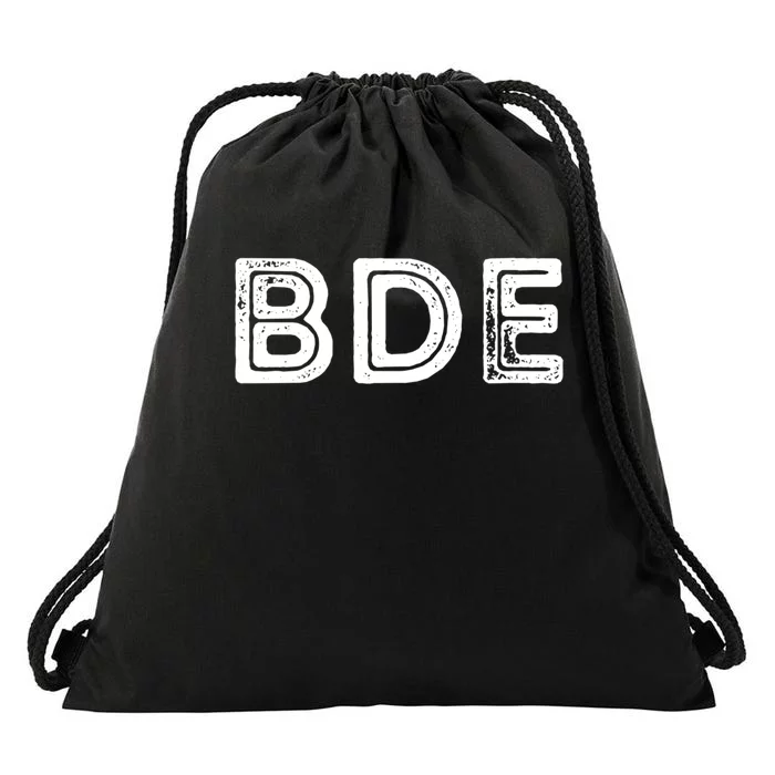 Funny Gift BDE Big Dick Energy Vintage Gift Drawstring Bag