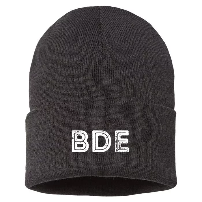 Funny Gift BDE Big Dick Energy Vintage Gift Sustainable Knit Beanie