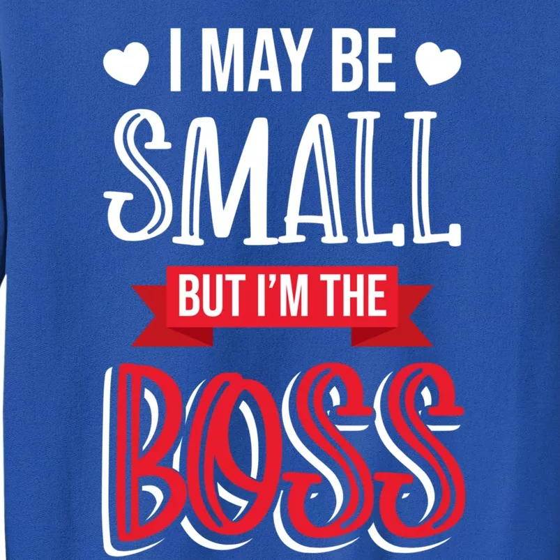 Funny Great Boss I May Be Small But I'm The Boss Humor Great Gift Sweatshirt