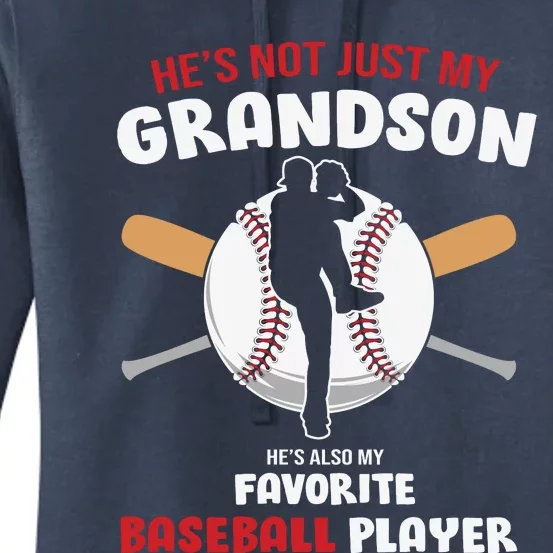 Funny Grandson Baseball Player Grandson Gift From Grandpa Funny Baseball Women's Pullover Hoodie