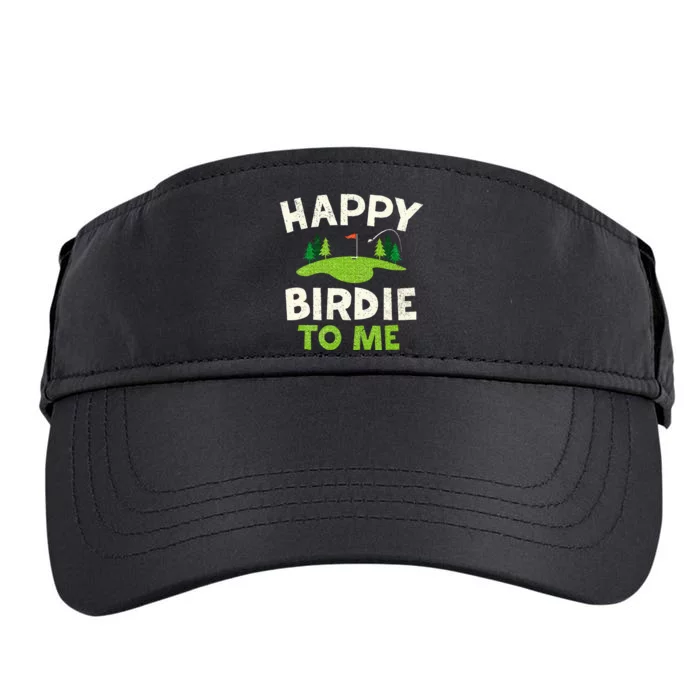 Funny Golf Birthday Happy Birdie Golfer Adult Drive Performance Visor