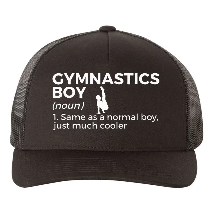 Funny Gymnastics Boy Definition Gymnast Yupoong Adult 5-Panel Trucker Hat