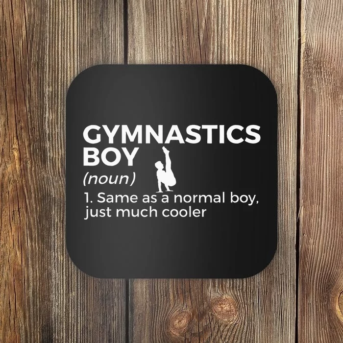 Funny Gymnastics Boy Definition Gymnast Coaster