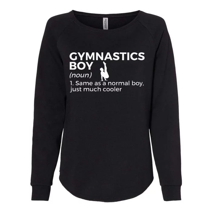 Funny Gymnastics Boy Definition Gymnast Womens California Wash Sweatshirt