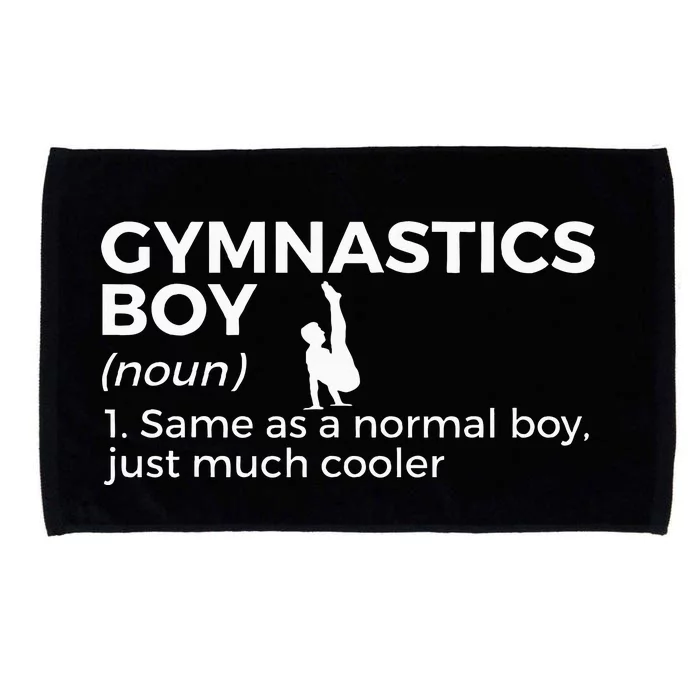 Funny Gymnastics Boy Definition Gymnast Microfiber Hand Towel