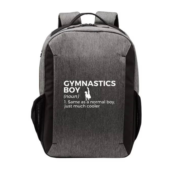 Funny Gymnastics Boy Definition Gymnast Vector Backpack