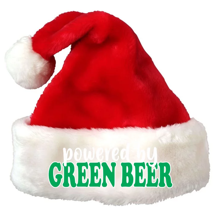 Funny Green Beer Design For St Patrick's Day Gift Premium Christmas Santa Hat