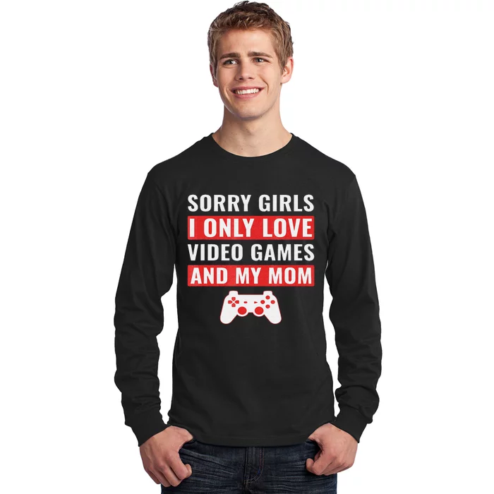 Funny Gamer Boys Valentines Day Shirt for  Video Games Long Sleeve Shirt