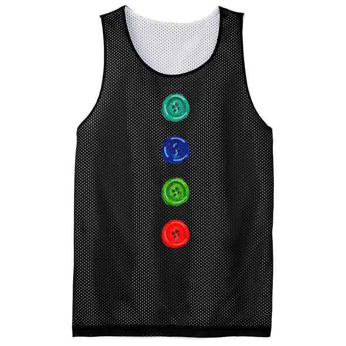 Four Groovy Buttons Blue Cat Mesh Reversible Basketball Jersey Tank