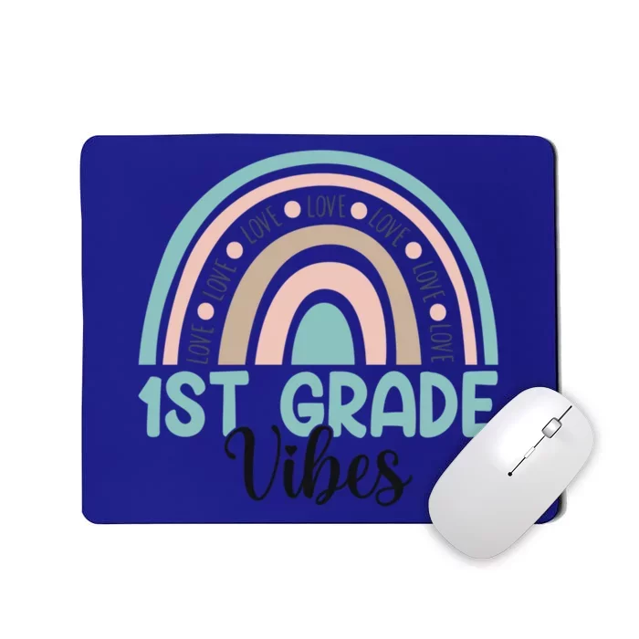 First Grade Back To School 1St Grade Vibes Rainbow Teacher Gift Mousepad