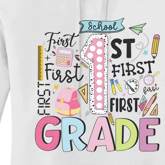 First Grade Back To School Women's Pullover Hoodie