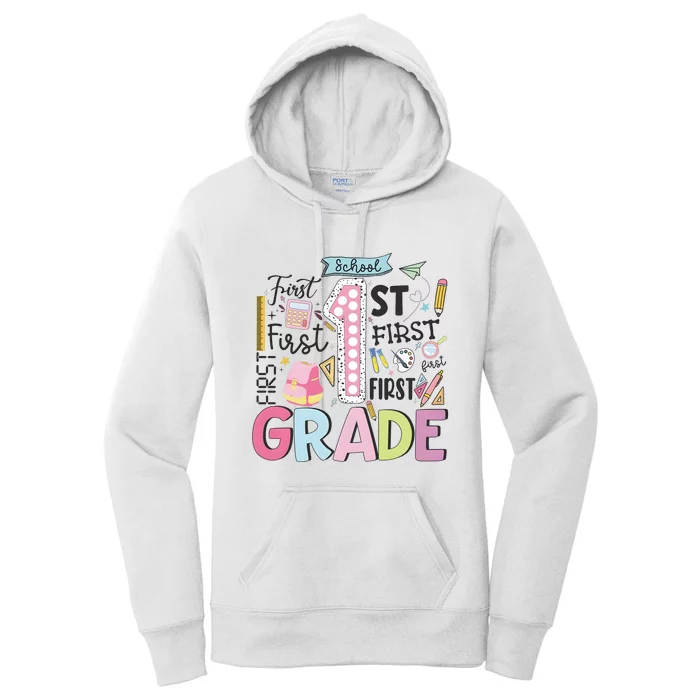 First Grade Back To School Women's Pullover Hoodie