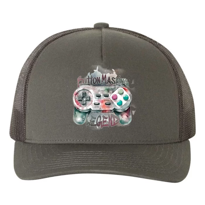 Funny Gamer Button Mashing Legend Yupoong Adult 5-Panel Trucker Hat