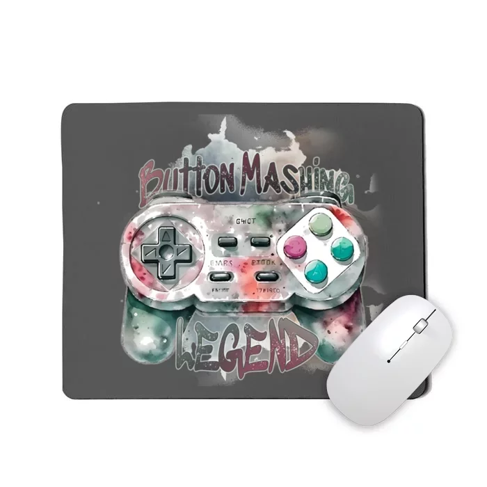 Funny Gamer Button Mashing Legend Mousepad