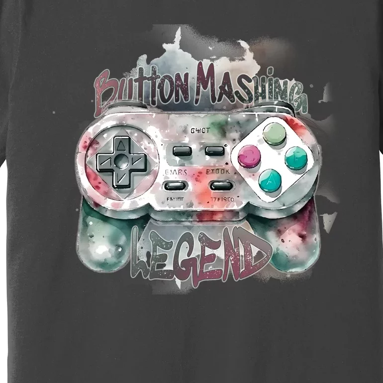 Funny Gamer Button Mashing Legend Premium T-Shirt