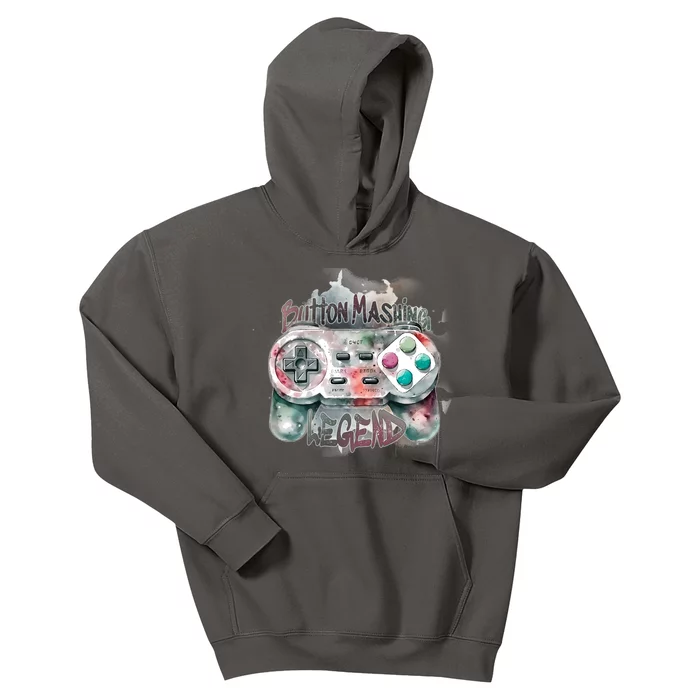 Funny Gamer Button Mashing Legend Kids Hoodie