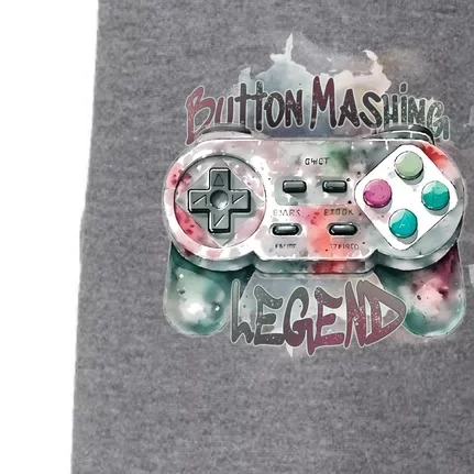 Funny Gamer Button Mashing Legend Doggie 3-End Fleece Hoodie