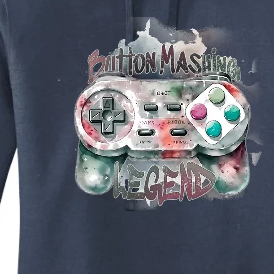 Funny Gamer Button Mashing Legend Women's Pullover Hoodie