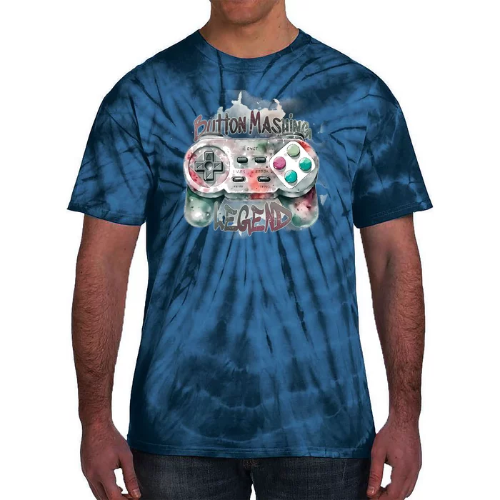 Funny Gamer Button Mashing Legend Tie-Dye T-Shirt