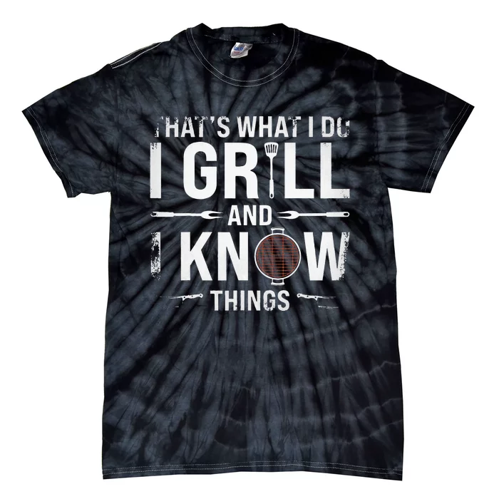 Funny Grilling BBQ Barbecue Smoking Meat Smoker Grill Lover Tie-Dye T-Shirt