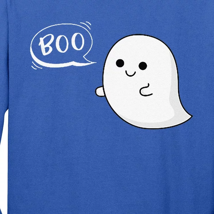 Flying Ghost Boo Halloween Cute Costume Tall Long Sleeve T-Shirt