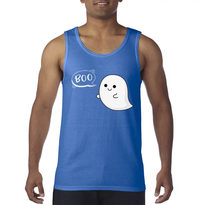 Flying Ghost Boo Halloween Cute Costume Tank Top