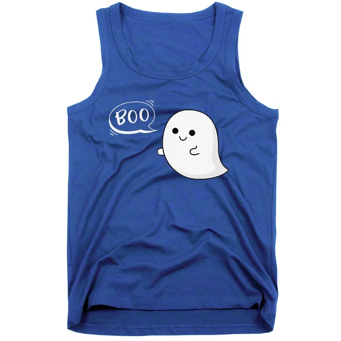 Flying Ghost Boo Halloween Cute Costume Tank Top