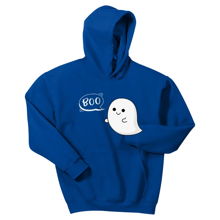 Flying Ghost Boo Halloween Cute Costume Kids Hoodie