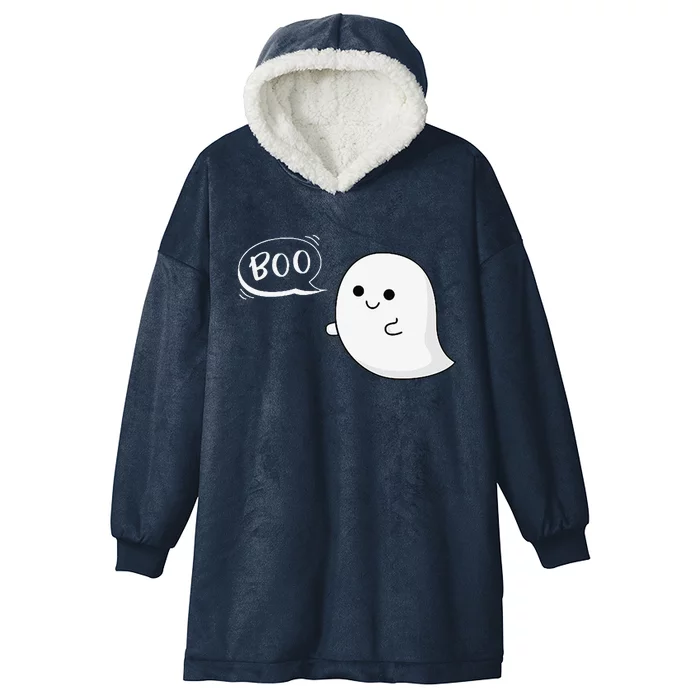 Flying Ghost Boo Halloween Cute Costume Hooded Wearable Blanket