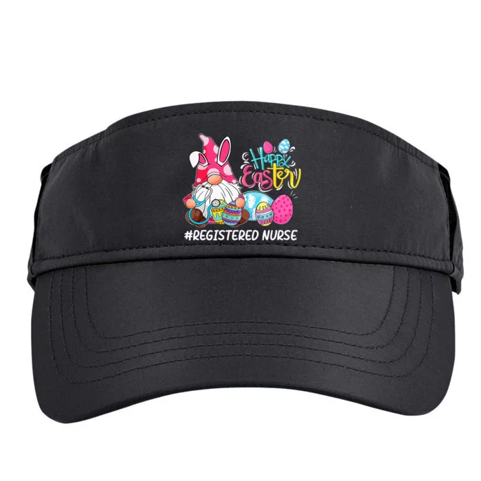 Funny Gnome Bunny Love Registered Nurse Easter Christians Adult Drive Performance Visor