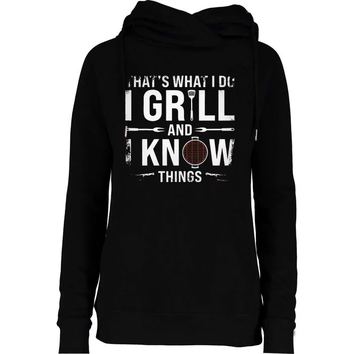 Funny Grilling BBQ Barbecue Smoking Meat Smoker Grill Lover Womens Funnel Neck Pullover Hood