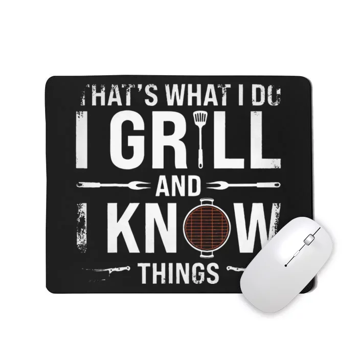 Funny Grilling BBQ Barbecue Smoking Meat Smoker Grill Lover Mousepad