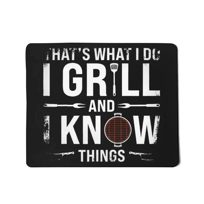 Funny Grilling BBQ Barbecue Smoking Meat Smoker Grill Lover Mousepad