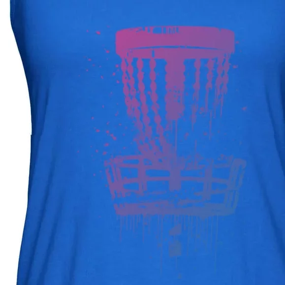 Frisbee Golf Basket Chainz Frolf Course Disc Golf Basket Gift Ladies Essential Flowy Tank