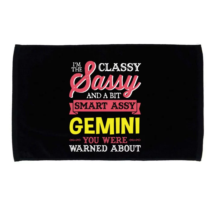 Funny GEMINI Birthday Zodiac Sign Classy Microfiber Hand Towel