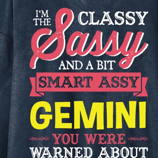 Funny GEMINI Birthday Zodiac Sign Classy Hooded Wearable Blanket