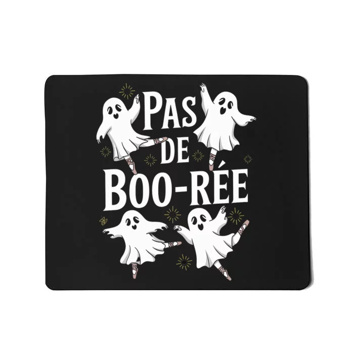 Funny Ghost Ballet Pas De Boo Halloween Dance Mousepad