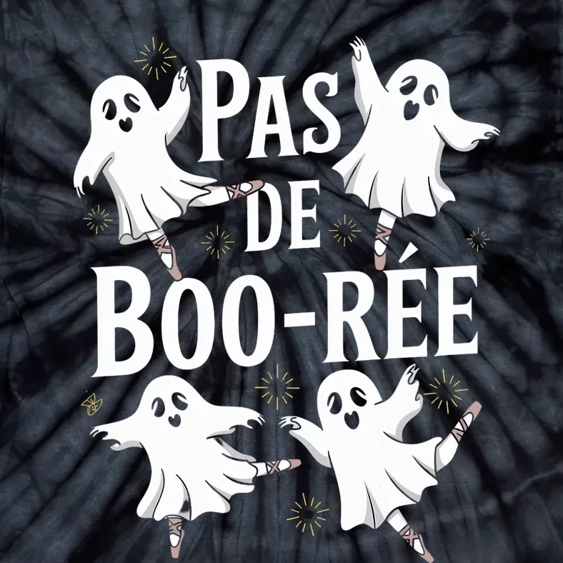 Funny Ghost Ballet Pas De Boo Halloween Dance Tie-Dye T-Shirt