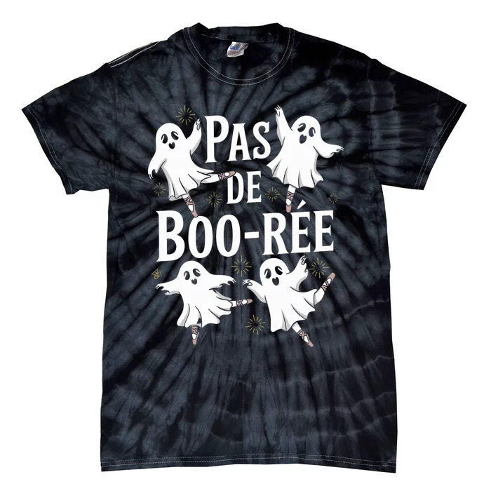 Funny Ghost Ballet Pas De Boo Halloween Dance Tie-Dye T-Shirt