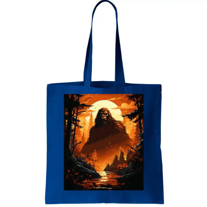 Funny Graphic Bigfoot Sasquatch Tote Bag