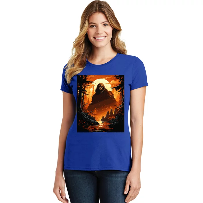 Funny Graphic Bigfoot Sasquatch Women's T-Shirt