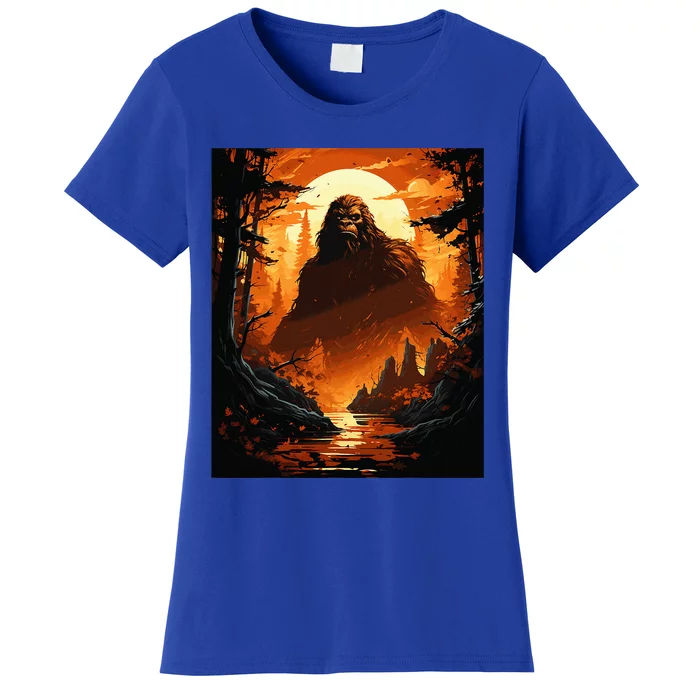 Funny Graphic Bigfoot Sasquatch Women's T-Shirt